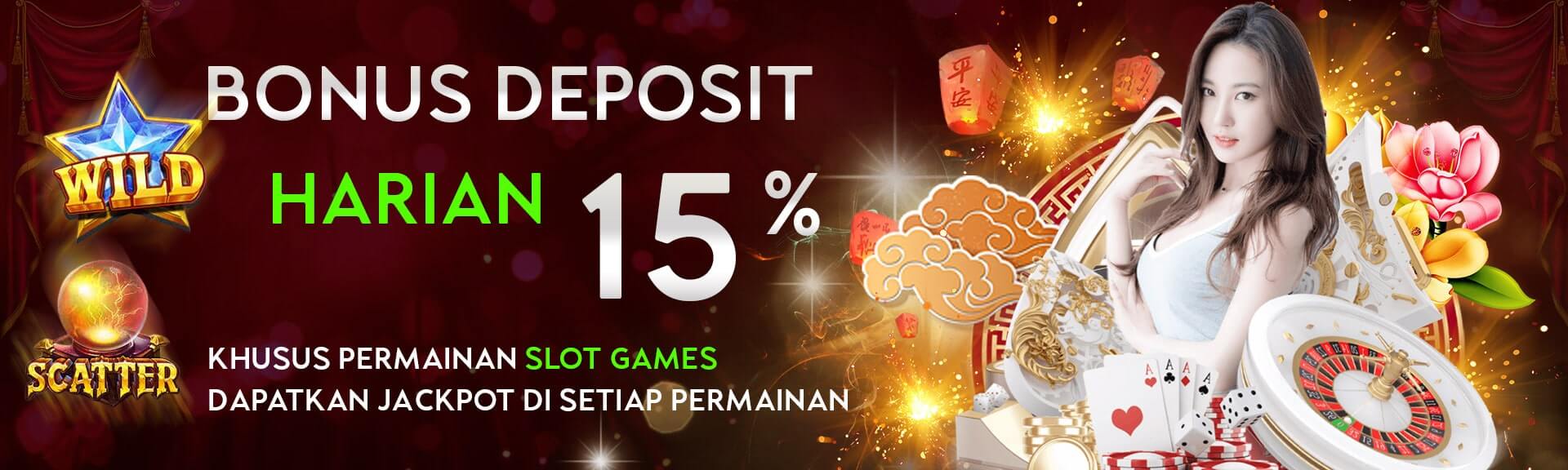 Bonus Harian Slot 15%